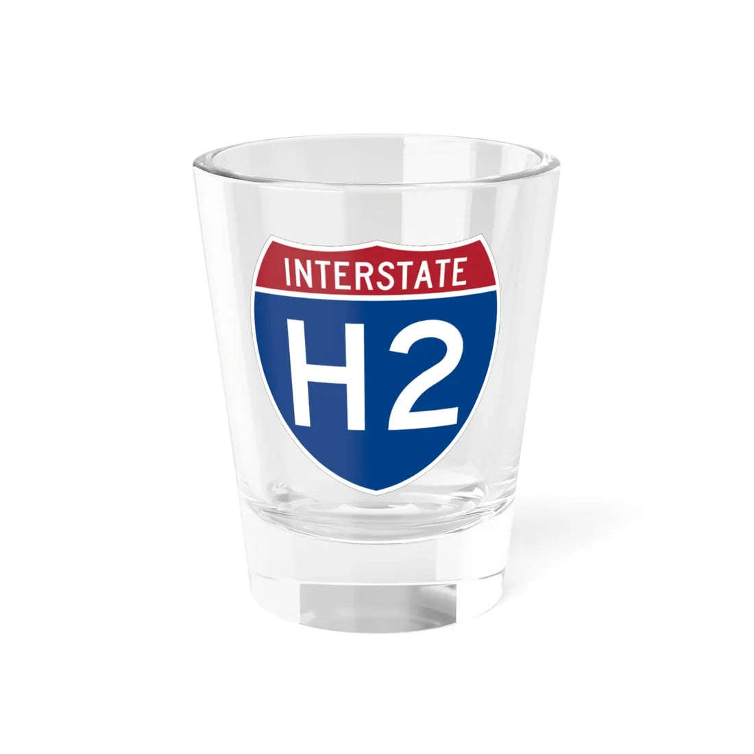 I-H2 (Hawaii) (Road Sign) Shot Glass 1.5oz 1.5oz - Go Mug Yourself