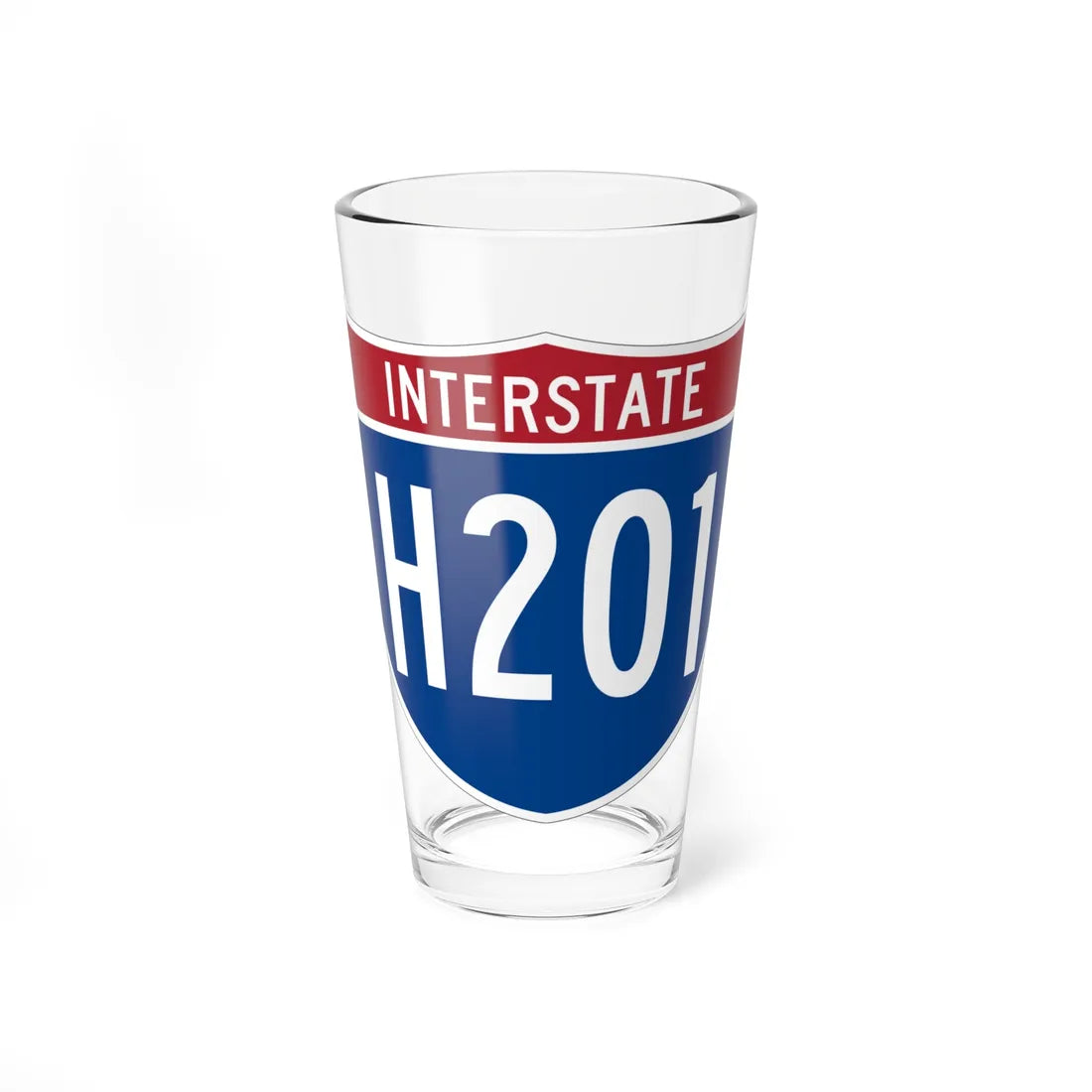 I-H201 (Hawaii) (Road Sign) Pint Glss 16oz 16oz - Go Mug Yourself