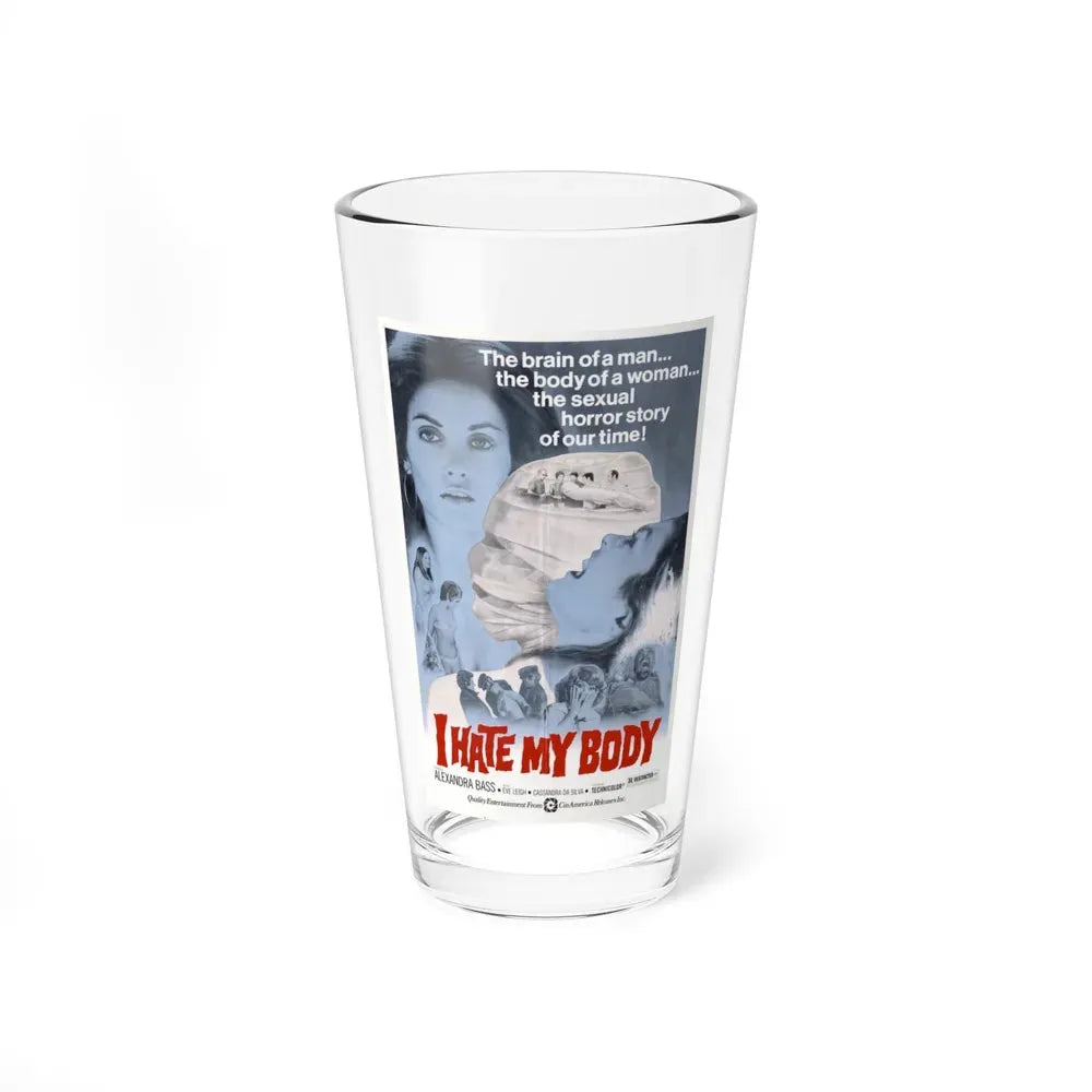 I HATE MY BODY 1974 Movie Poster - Pint Glass 16oz 16oz - Go Mug Yourself