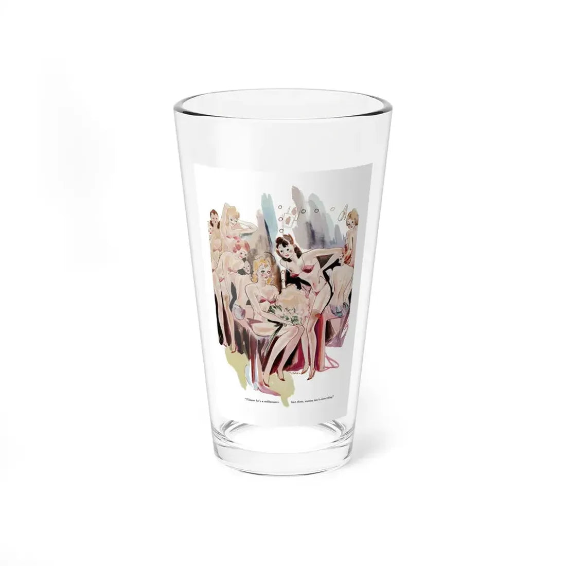 I know he's a millionare but then, Esquire magazine, Autumn 1933 - Pint Glass 16oz 16oz - Go Mug Yourself
