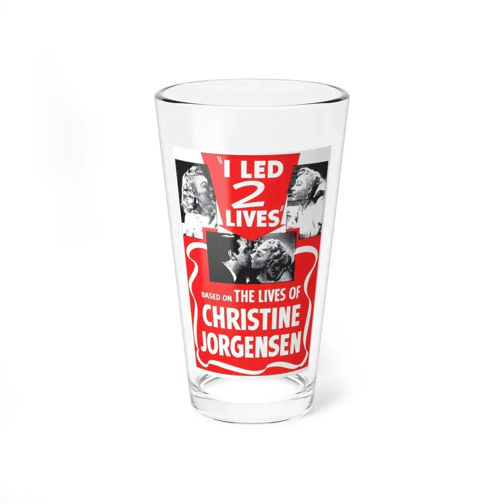 I LED 2 LIVES (GLEN OR GLENDA) 1953 Movie Poster - Pint Glass 16oz 16oz - Go Mug Yourself