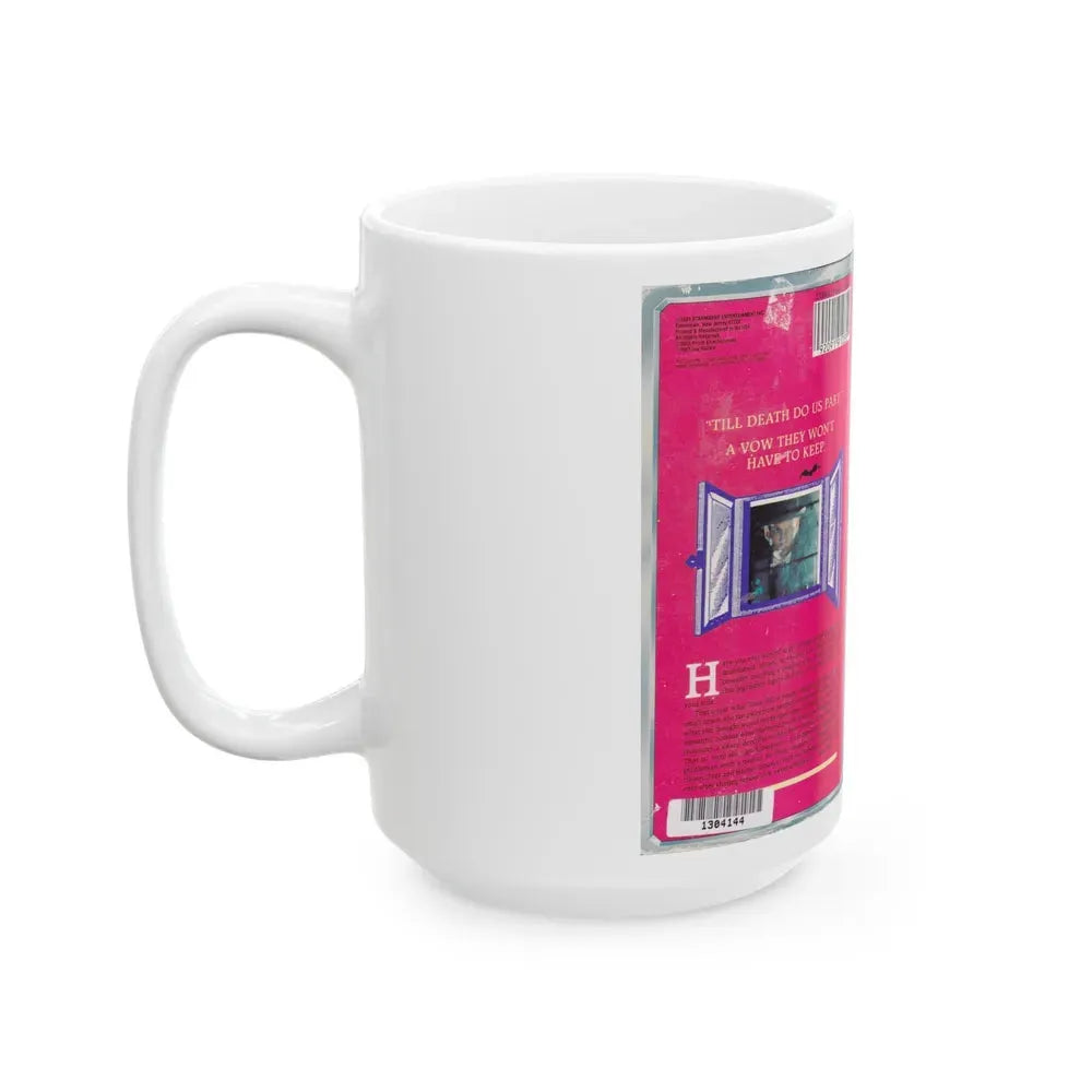I MARRIED A VAMPIRE (VHS COVER) - White Coffee Mug - Go Mug Yourself