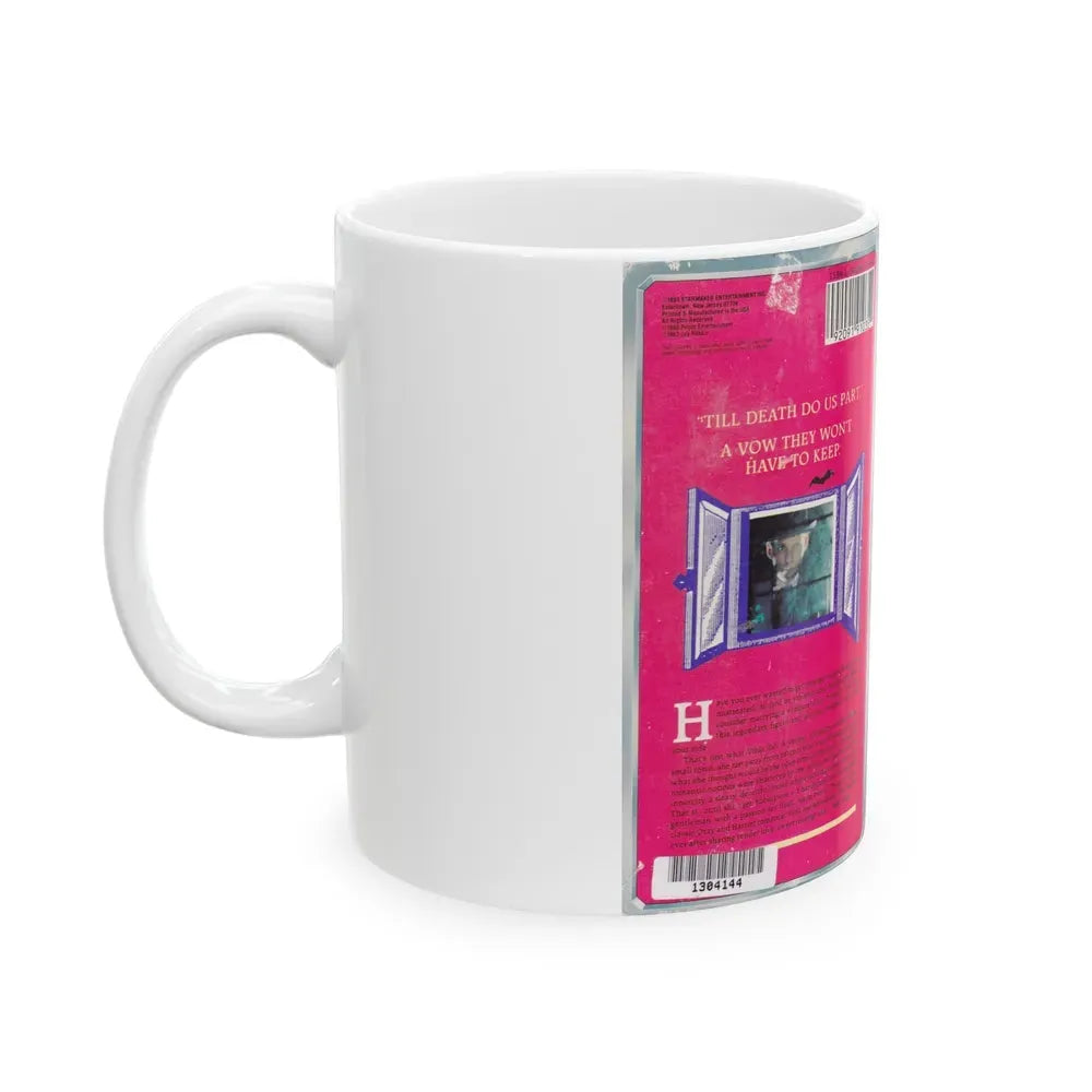 I MARRIED A VAMPIRE (VHS COVER) - White Coffee Mug - Go Mug Yourself