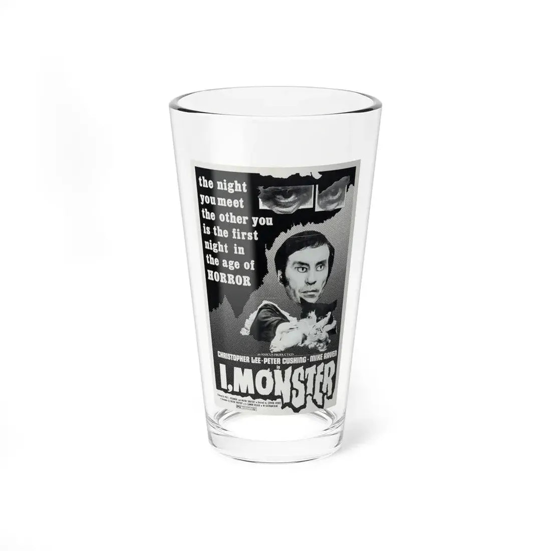 I, MONSTER (2) 1971 Movie Poster - Pint Glass 16oz 16oz - Go Mug Yourself
