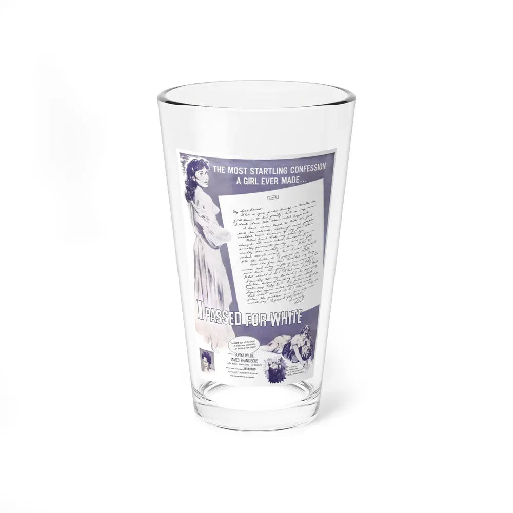 I PASSED FOR WHITE (2) 1960 Movie Poster - Pint Glass 16oz 16oz - Go Mug Yourself