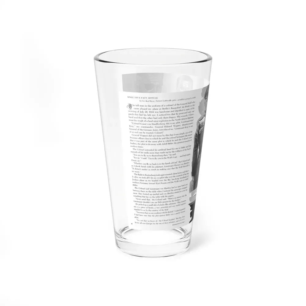 I Ploted Hitler's Murder! (2), Spree magazine, No. 38 - 1963 - Pint Glass 16oz - Go Mug Yourself