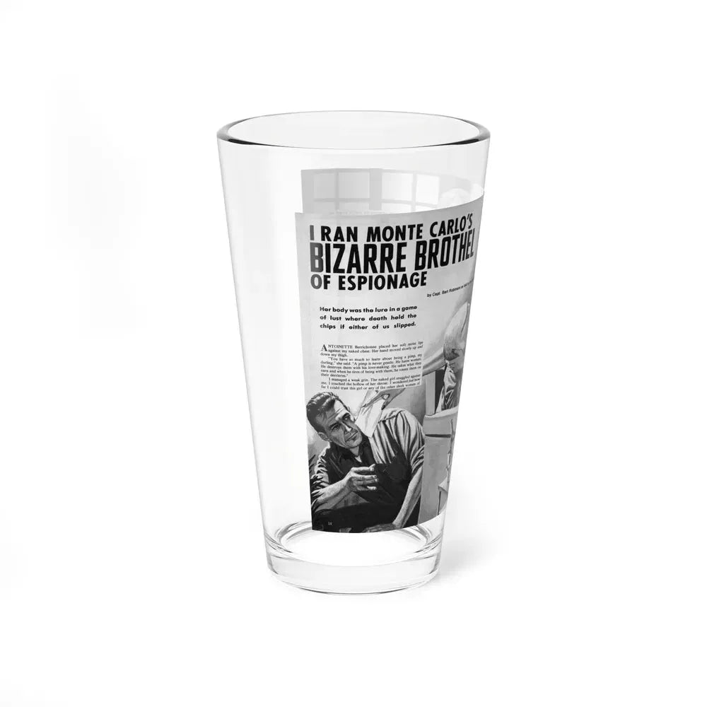 I Ran Monte Carlo's Bizarre Brothel of Espionage, World of Men - Pint Glass 16oz - Go Mug Yourself