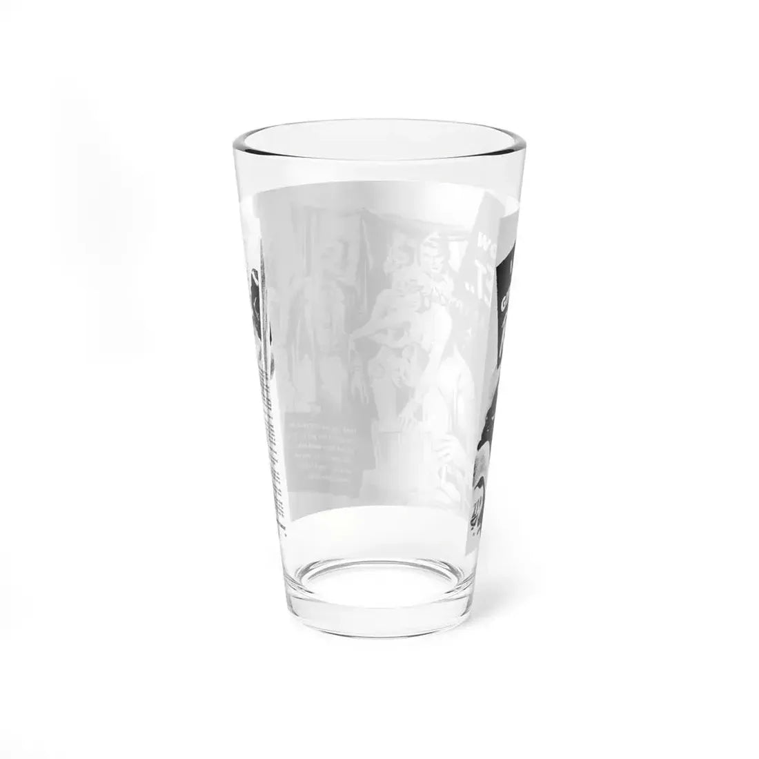 I Run A Girlie-Show Racket, Rage for Men, February 1957 - Pint Glass 16oz - Go Mug Yourself