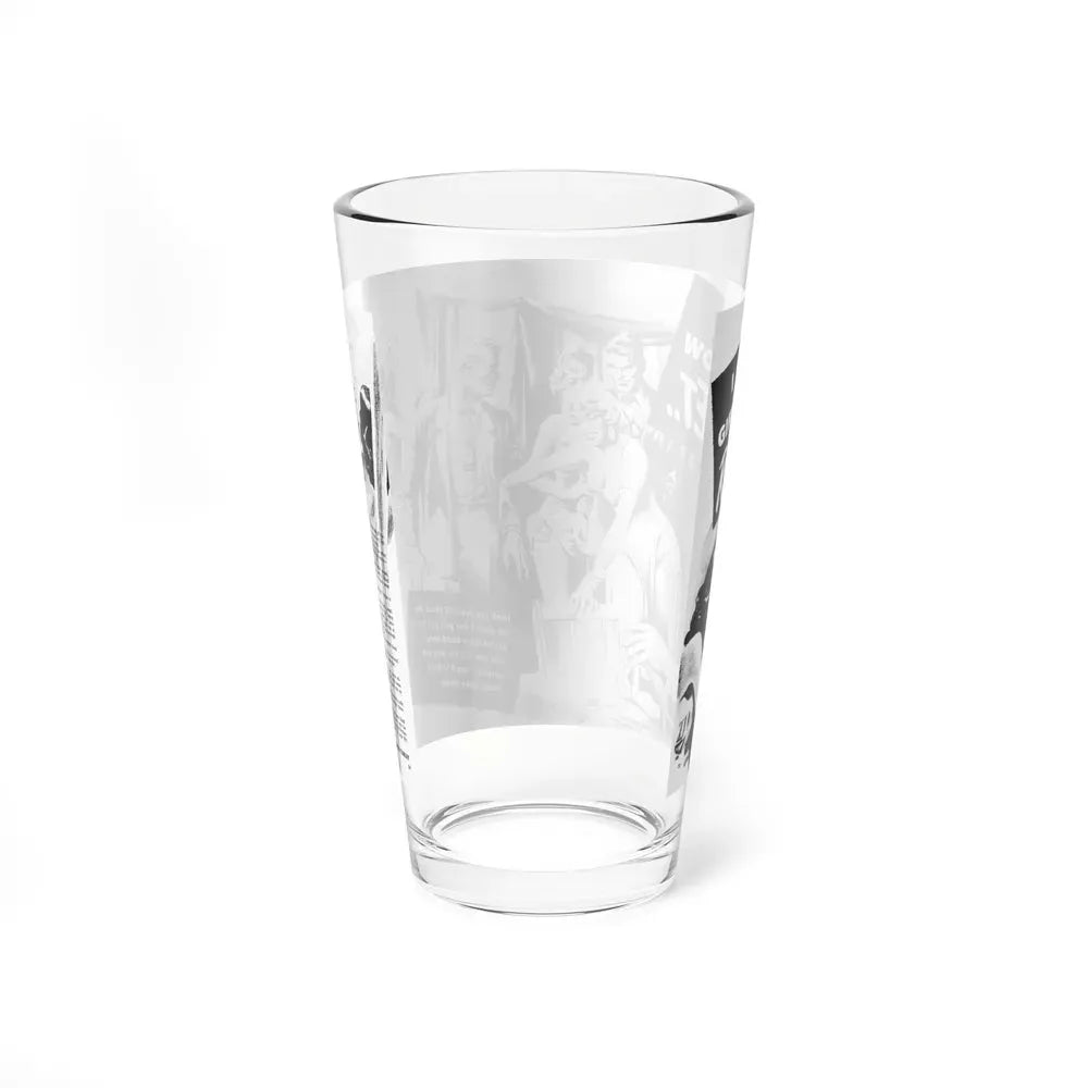 I Run A Girlie-Show Racket, Rage for Men, February 1957 - Pint Glass 16oz - Go Mug Yourself