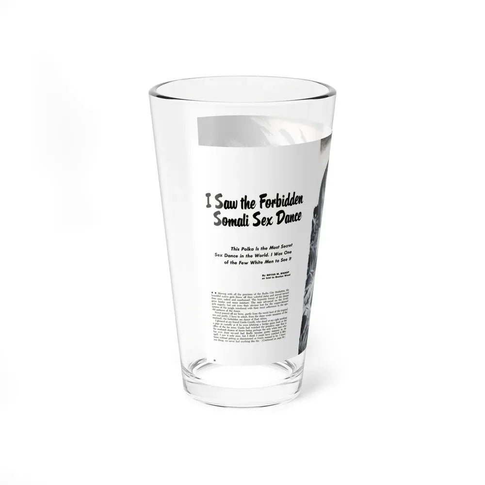 I Saw the Forbidden Somali Sex Dance, Sir! magazine, July 1959 - Pint Glass 16oz - Go Mug Yourself