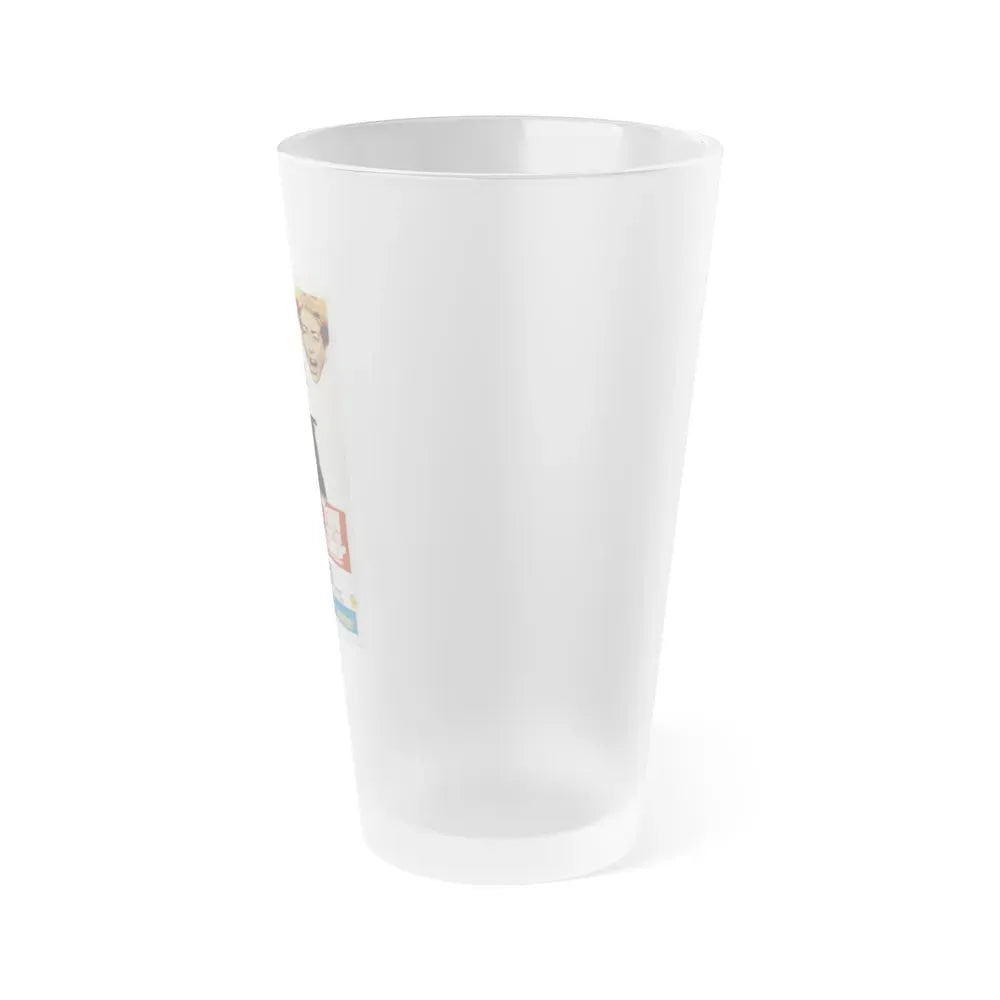 I SAW WHAT YOU DID 1965 Movie Poster - Frosted Pint Glass 16oz - Go Mug Yourself