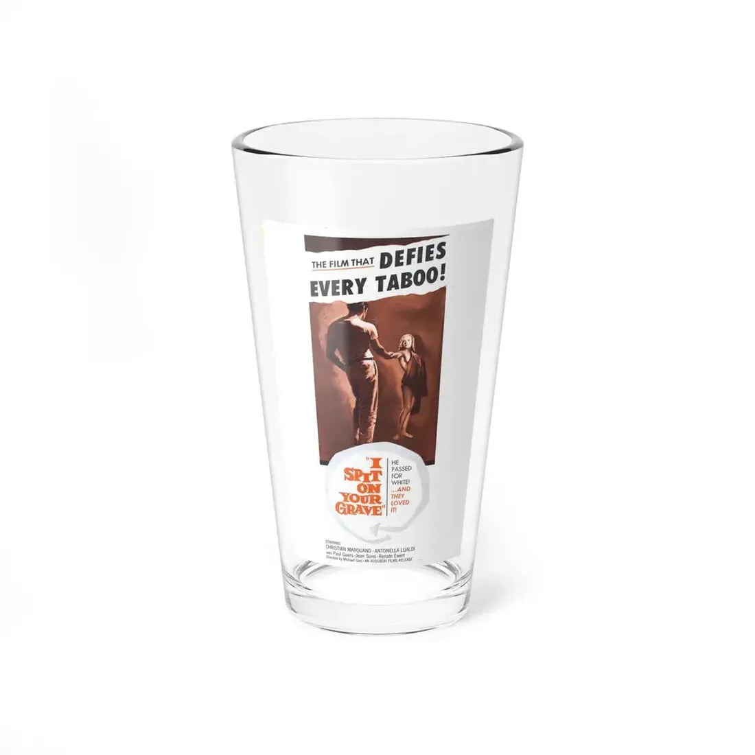 I SPIT ON YOUR GRAVE 1959 Movie Poster - Pint Glass 16oz 16oz - Go Mug Yourself