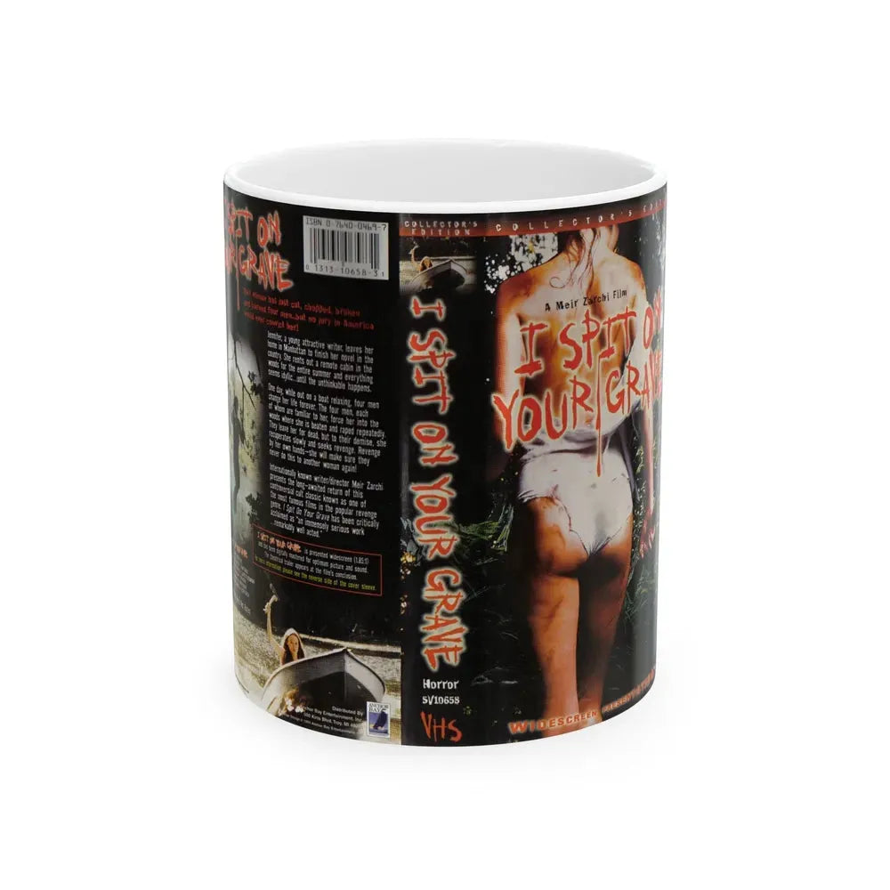 I SPIT ON YOUR GRAVE COLLECTORS EDITION (VHS COVER) - White Coffee Mug 11oz - Go Mug Yourself