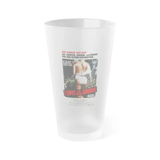 I SPIT ON YOUR GRAVE (DAY OF THE WOMAN) 1978 Movie Poster - Frosted Pint Glass 16oz 16oz Frosted - Go Mug Yourself