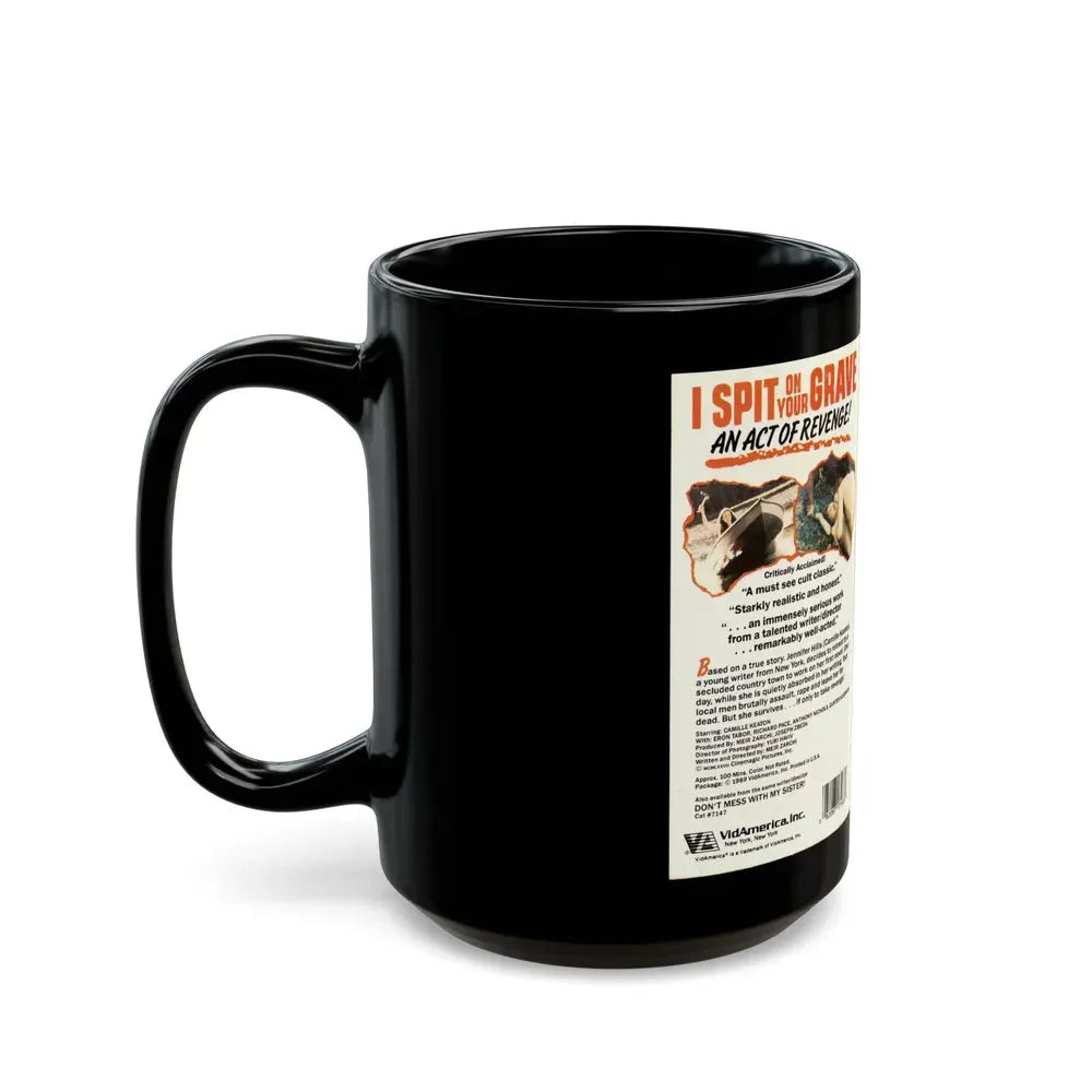 I SPIT ON YOUR GRAVE DAY OF THE WOMAN (VHS COVER) - Black Coffee Mug - Go Mug Yourself