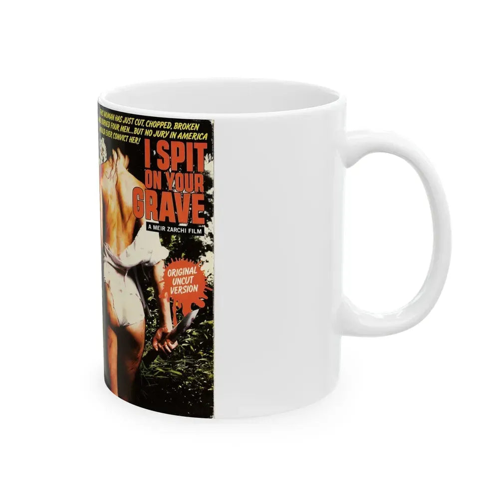 I SPIT ON YOUR GRAVE DAY OF THE WOMAN (VHS COVER) - White Coffee Mug - Go Mug Yourself