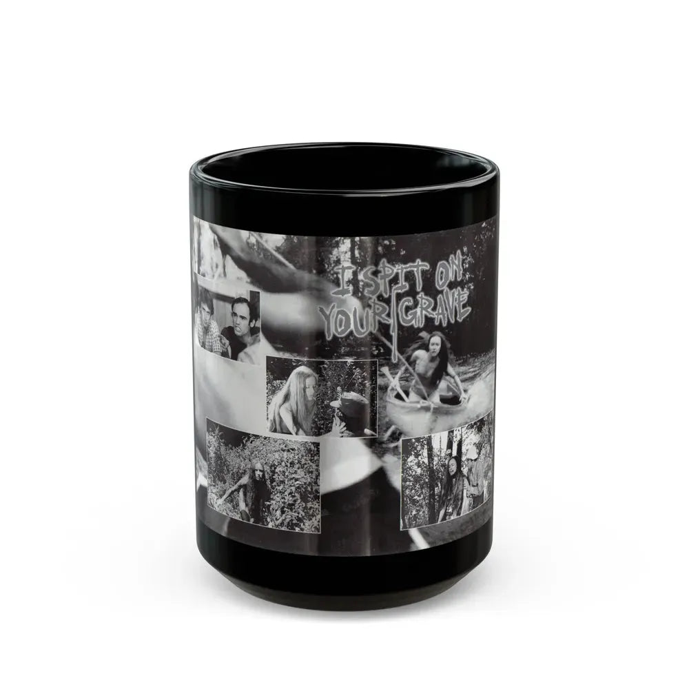 I SPIT ON YOUR GRAVE INSIDE COVER (VHS COVER) - Black Coffee Mug 15oz - Go Mug Yourself