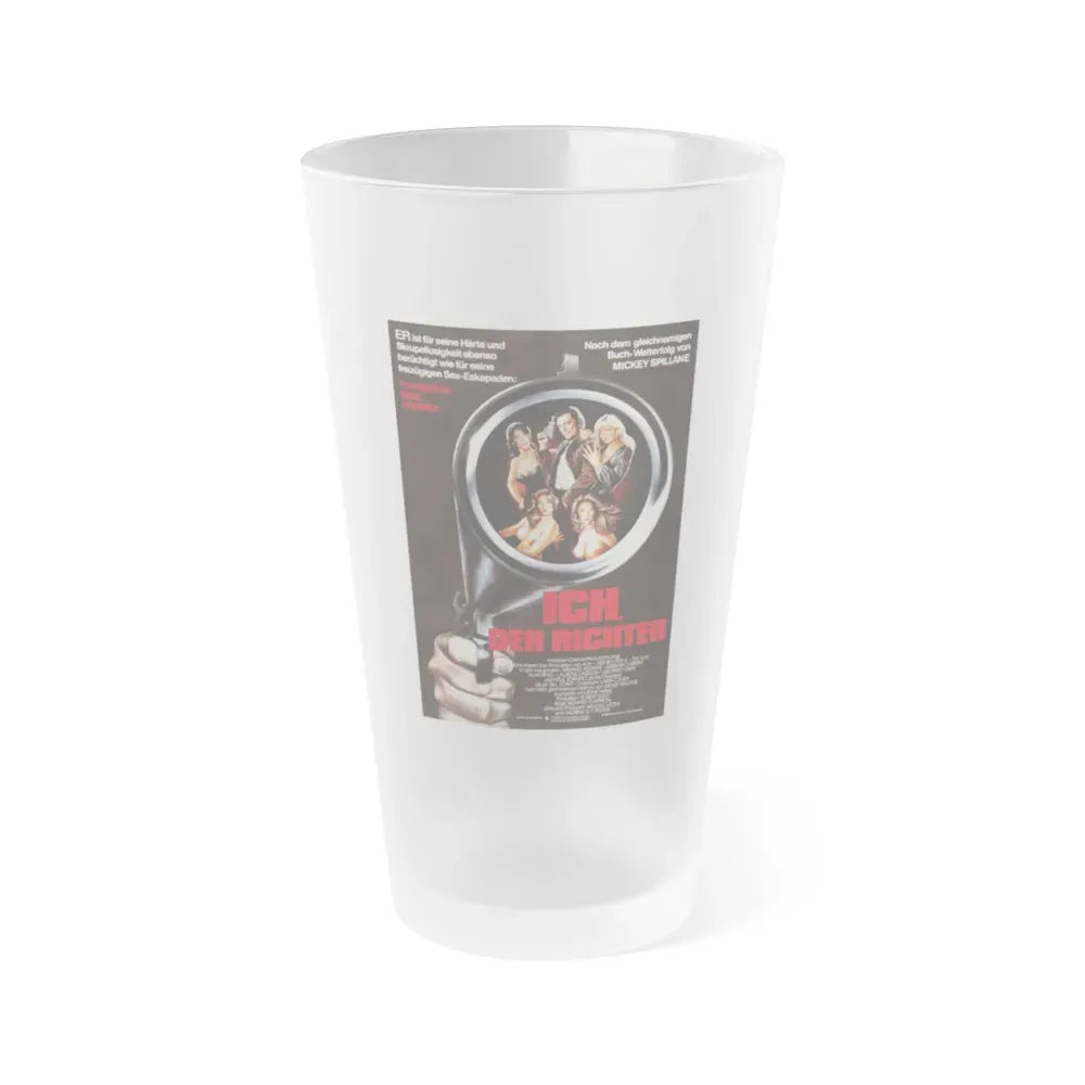 I THE JURY (GERMAN) 1982 Movie Poster - Frosted Pint Glass 16oz 16oz Frosted - Go Mug Yourself