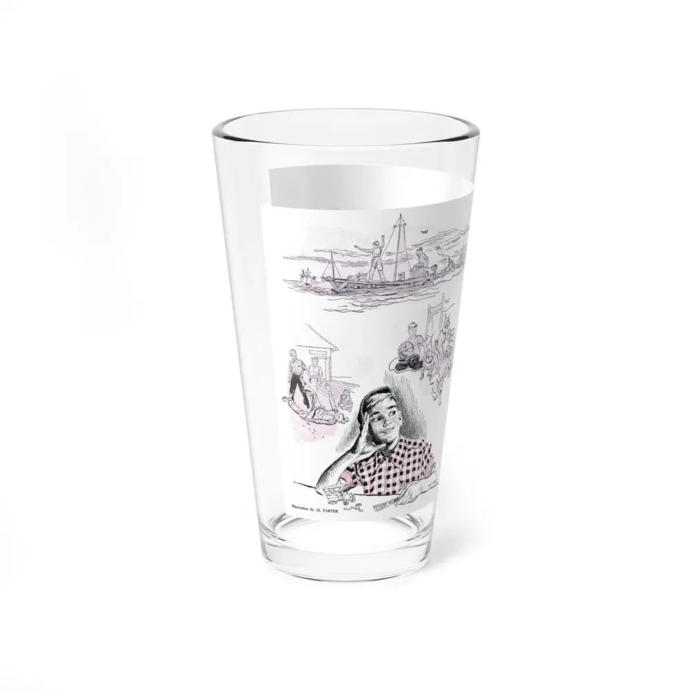 I Tripped in My Father's Footsteps, Bluebook Magazine, July 1954 - Pint Glass 16oz - Go Mug Yourself