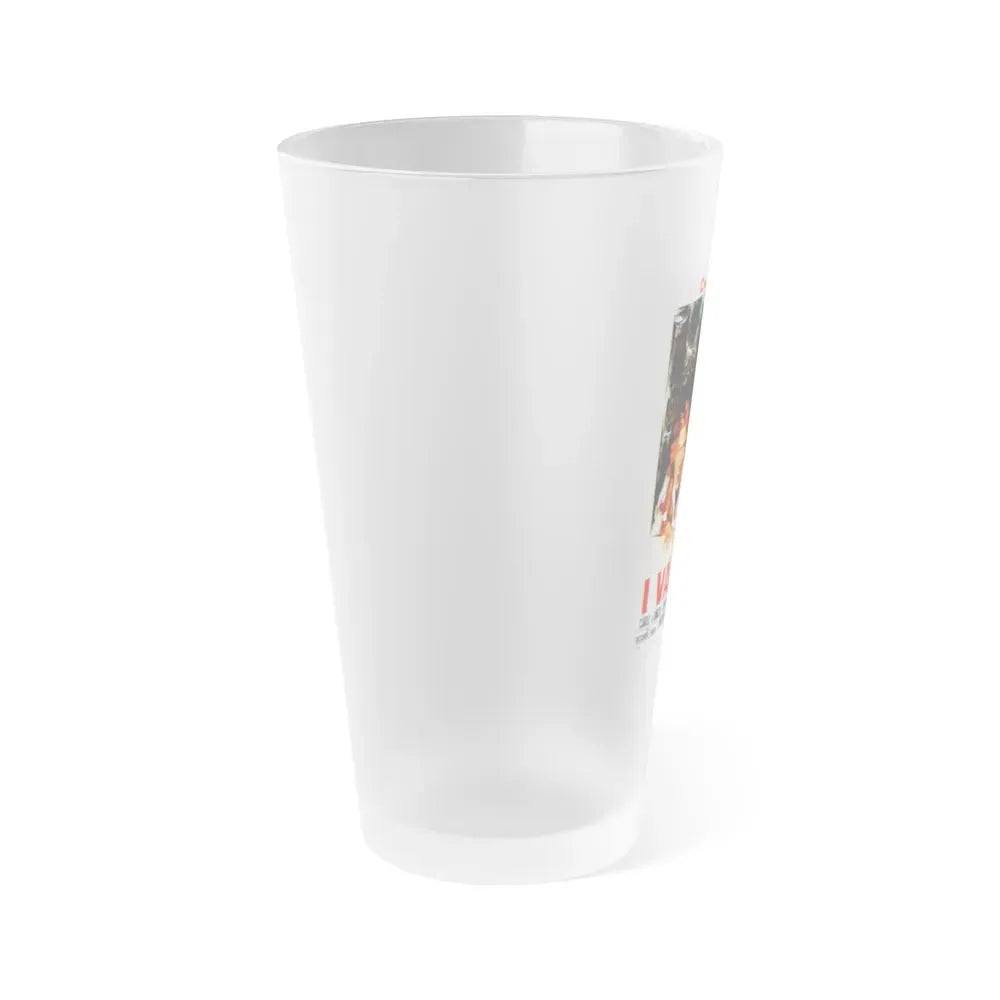 I VAMPIRI (2) 1957 Movie Poster - Frosted Pint Glass 16oz - Go Mug Yourself