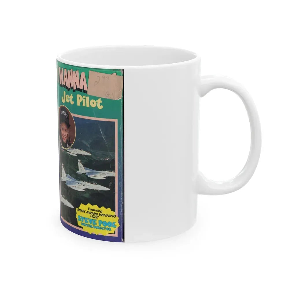 I WANNA BE A JET PILOT (VHS COVER) - White Coffee Mug - Go Mug Yourself