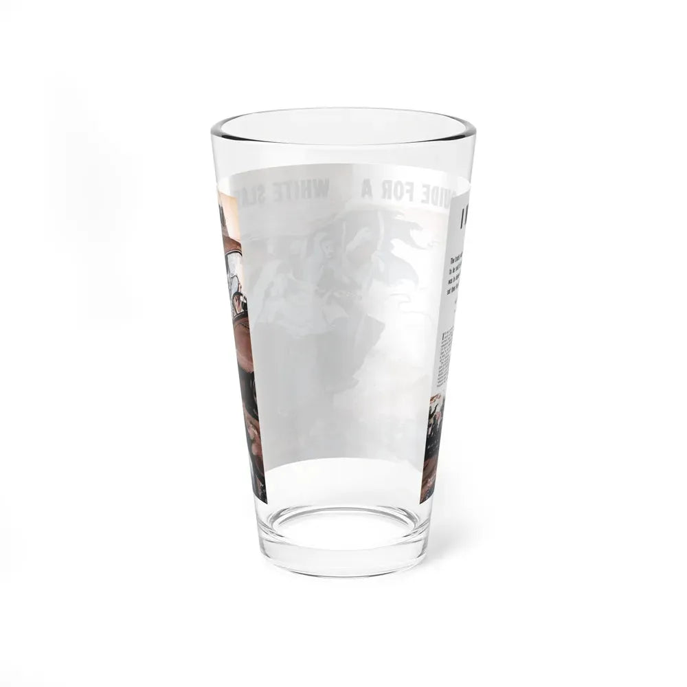 I Was a Guide for a White Slave Safari, Man's Life, January 1959 - Pint Glass 16oz - Go Mug Yourself