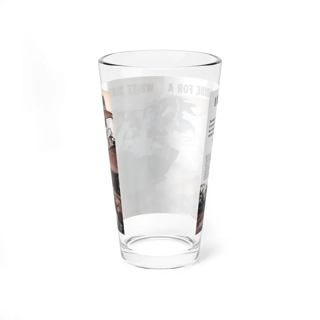 I Was a Guide for a White Slave Safari, Man's Life, January 1959 - Pint Glass 16oz - Go Mug Yourself
