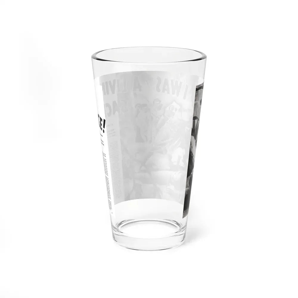 I Was A Living Sacrifice, Rage for Men, August 1957 - Pint Glass 16oz - Go Mug Yourself