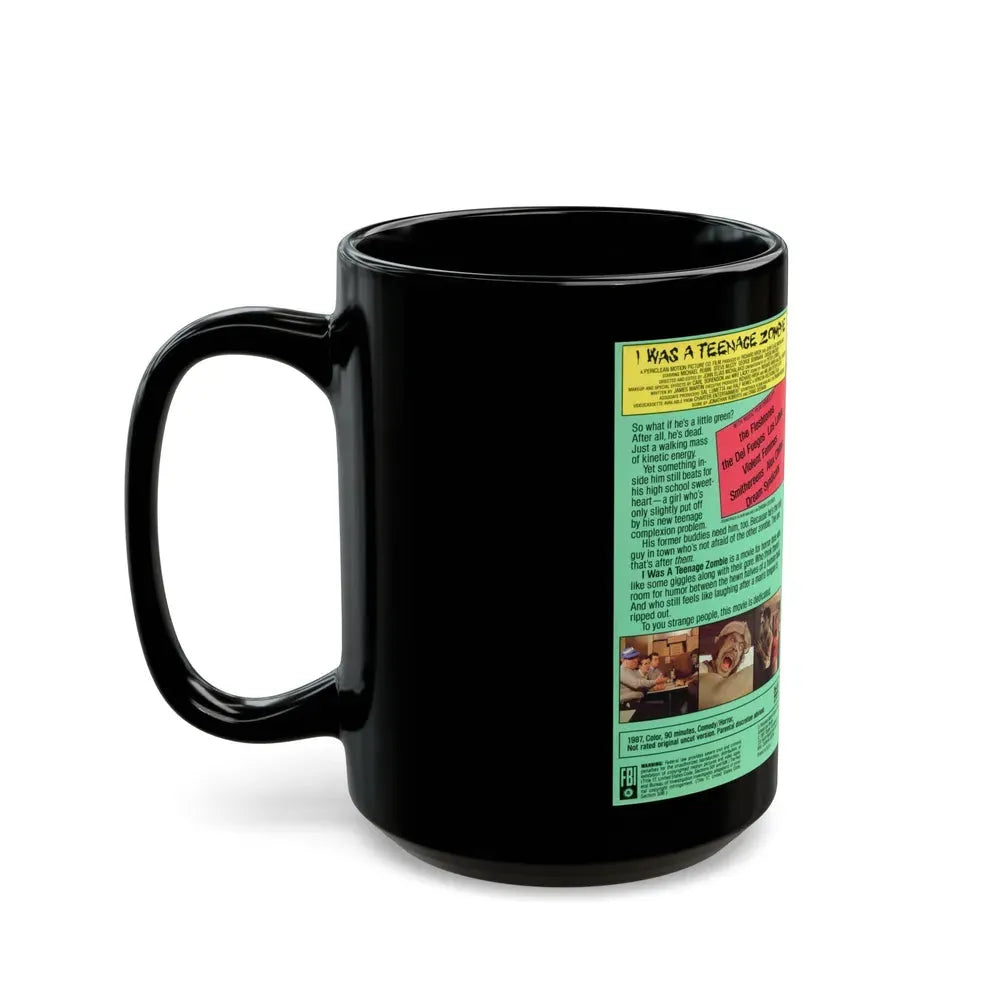 I WAS A TEENAGE ZOMBIE (VHS COVER) - Black Coffee Mug - Go Mug Yourself