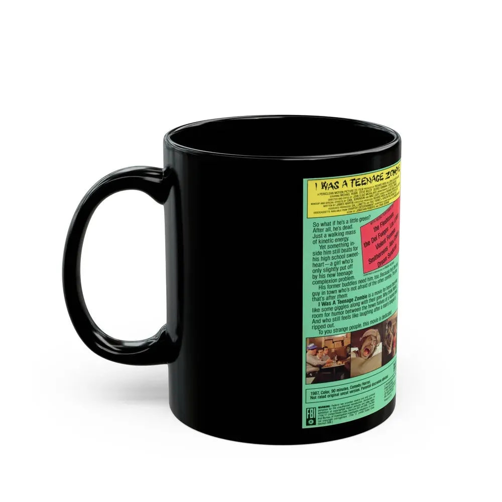 I WAS A TEENAGE ZOMBIE (VHS COVER) - Black Coffee Mug - Go Mug Yourself