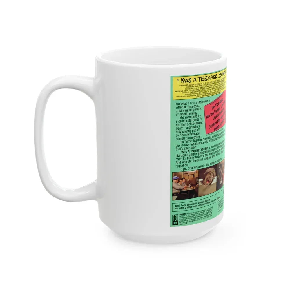 I WAS A TEENAGE ZOMBIE (VHS COVER) - White Coffee Mug - Go Mug Yourself