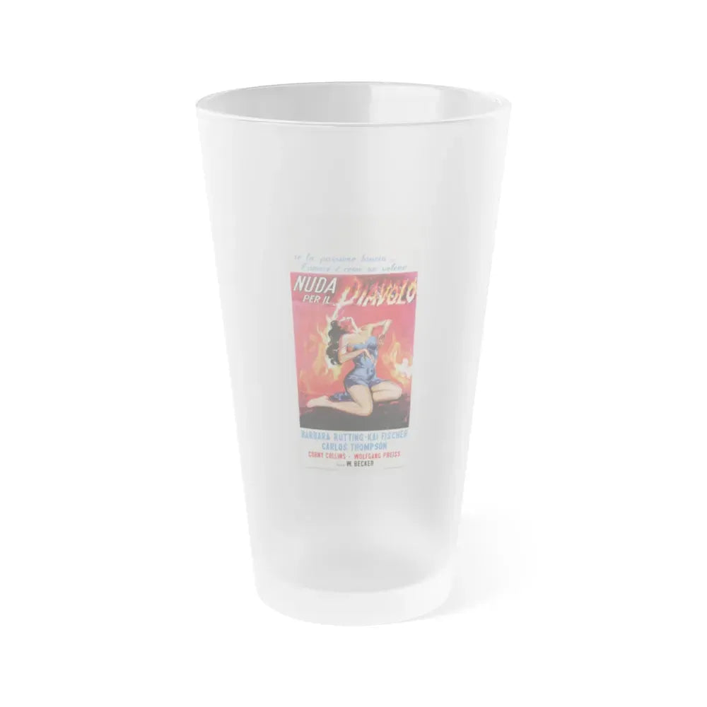 I WAS ALL HIS 1958 Movie Poster - Frosted Pint Glass 16oz 16oz Frosted - Go Mug Yourself