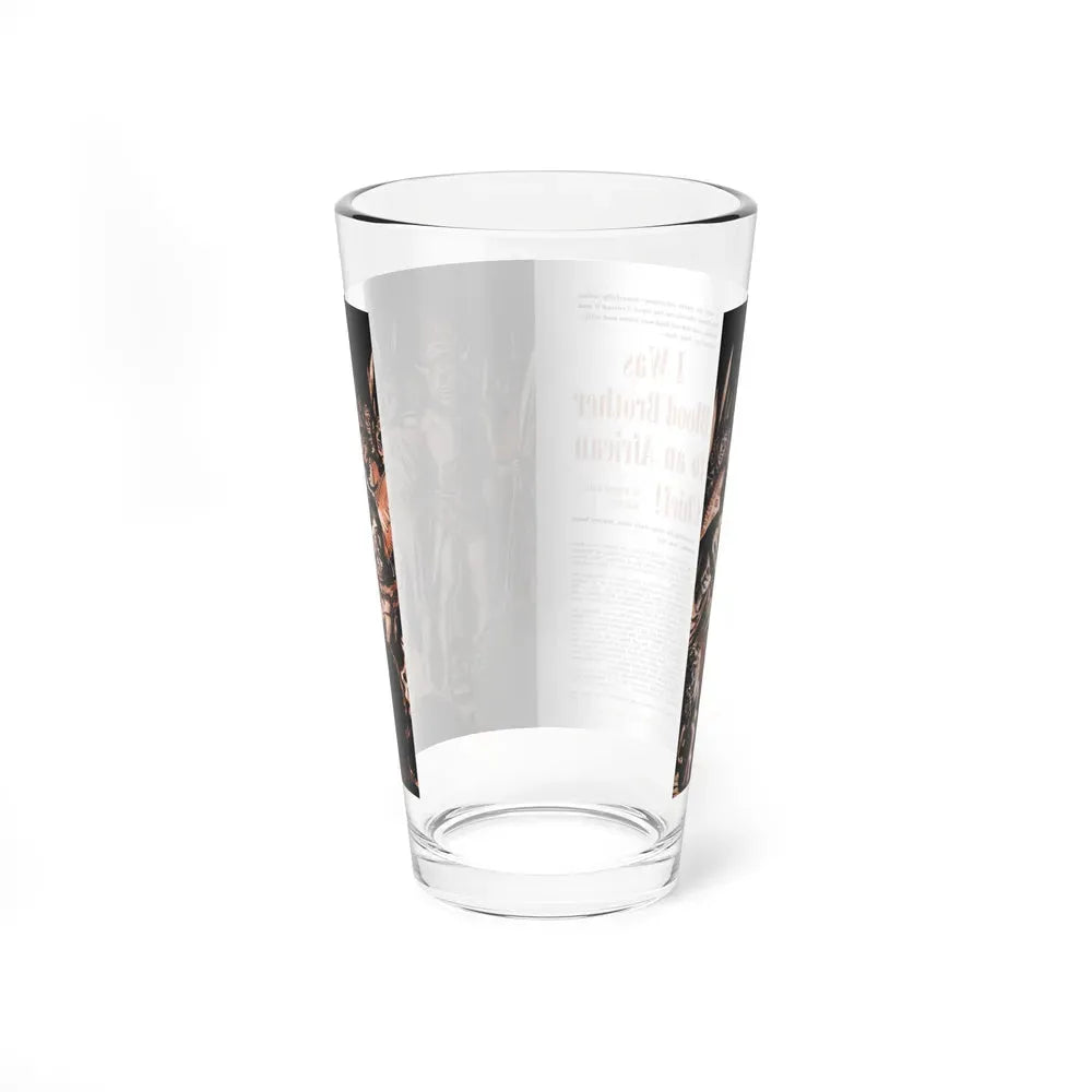 I Was Blood Brother to an African Chief, Outdoor Adventures, March 1956 - Pint Glass 16oz - Go Mug Yourself