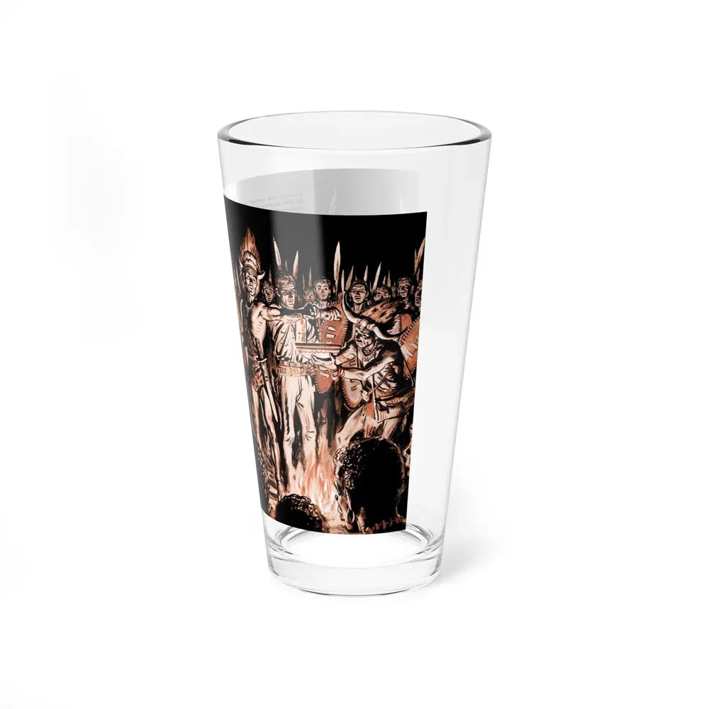 I Was Blood Brother to an African Chief, Outdoor Adventures, March 1956 - Pint Glass 16oz - Go Mug Yourself