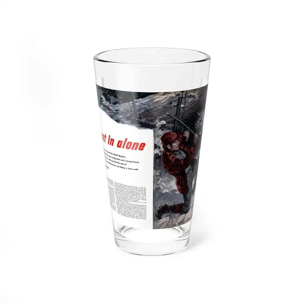 I Went In Alone, Cavalier magazine, January 1953 - Pint Glass 16oz 16oz - Go Mug Yourself