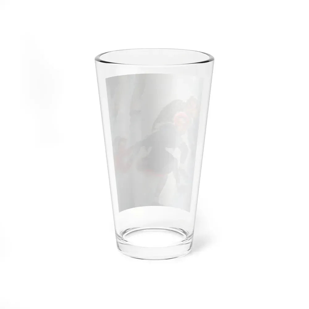 Ice Skaters, Saturday Evening Post, March 2, 1940 - Pint Glass 16oz - Go Mug Yourself