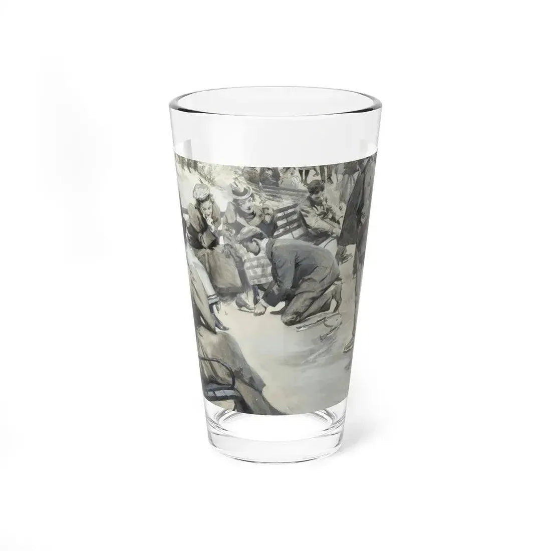 Ice Skating - Pint Glass 16oz 16oz - Go Mug Yourself