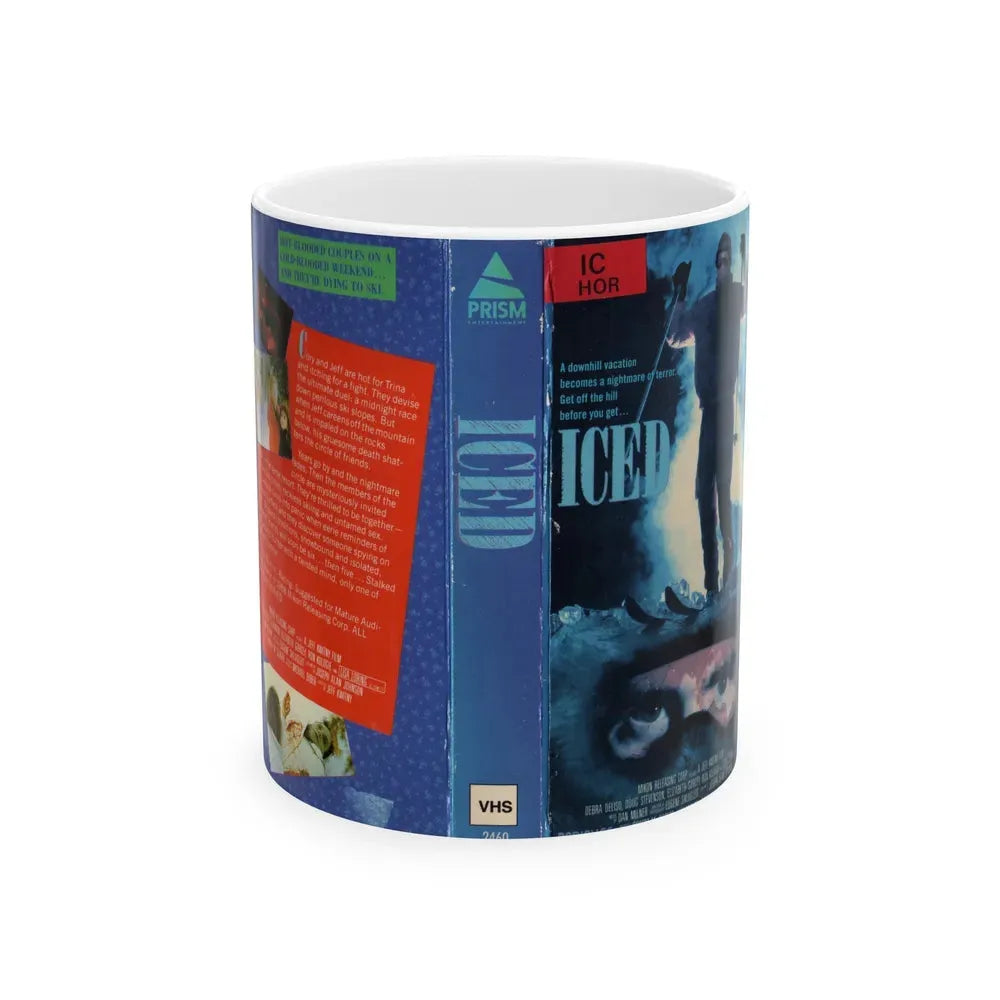 ICED (VHS COVER) - White Coffee Mug 11oz - Go Mug Yourself