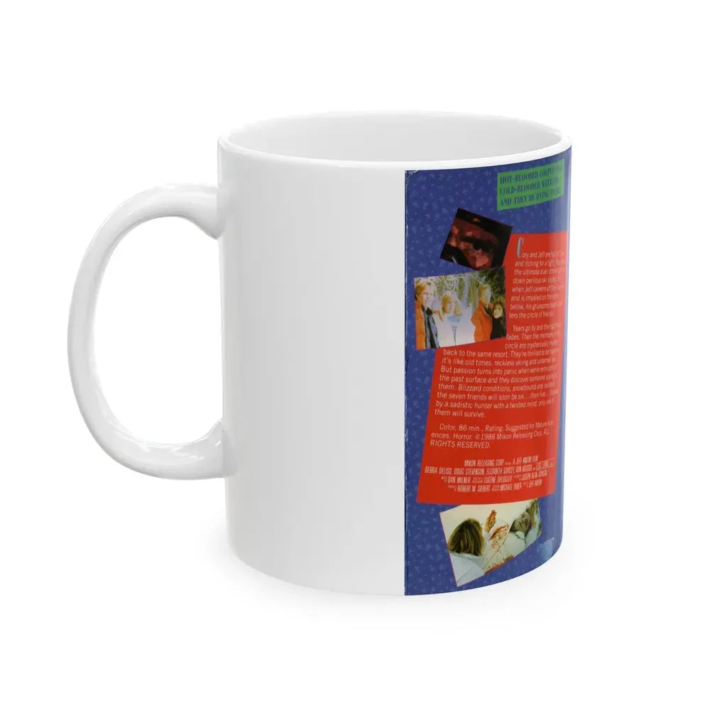 ICED (VHS COVER) - White Coffee Mug - Go Mug Yourself