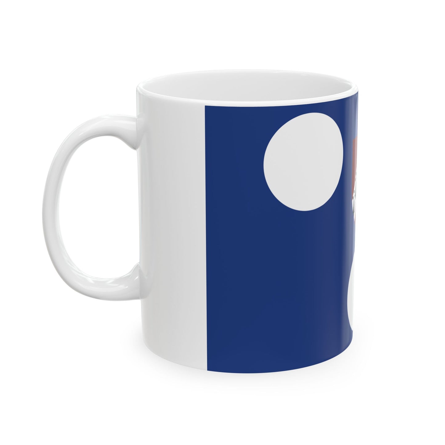 Ichtegem vlag (Belgium) White Coffee Mug-Go Mug Yourself