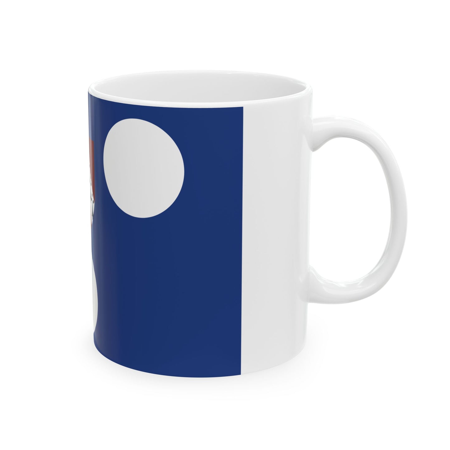 Ichtegem vlag (Belgium) White Coffee Mug-Go Mug Yourself