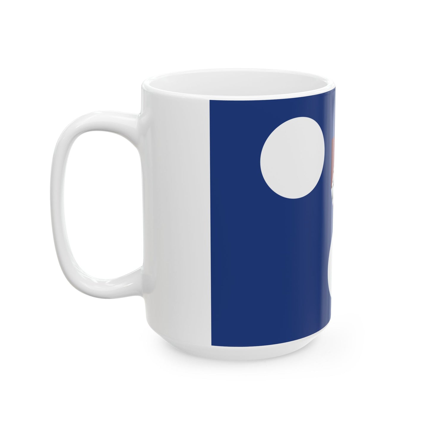 Ichtegem vlag (Belgium) White Coffee Mug-Go Mug Yourself