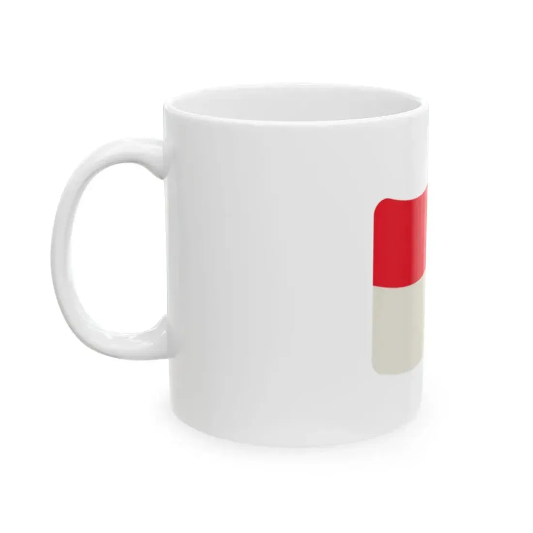 Iconol flag Indonesia (Indonesia) White Coffee Mug - Go Mug Yourself