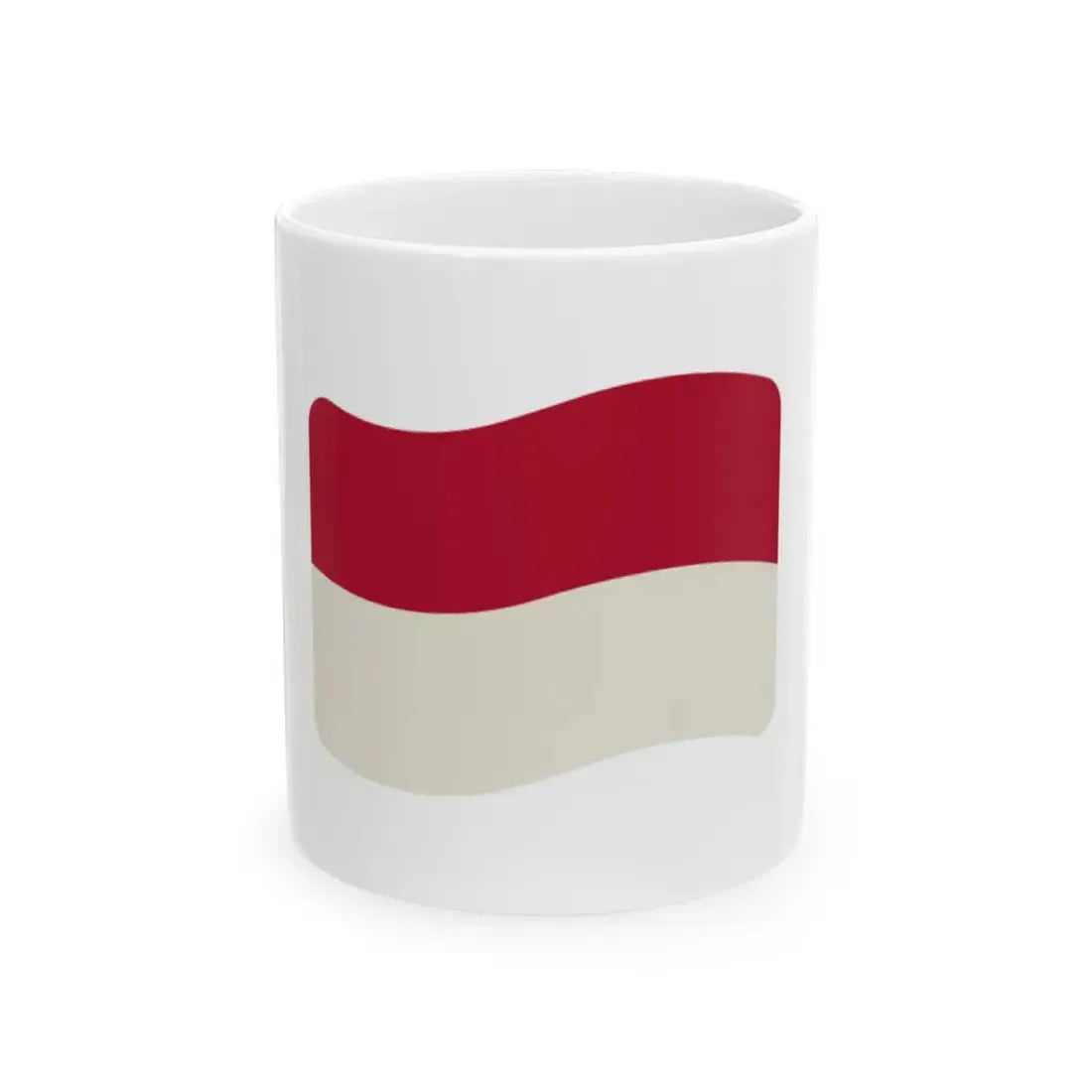 Iconol flag Monaco (Monaco) White Coffee Mug 11oz - Go Mug Yourself
