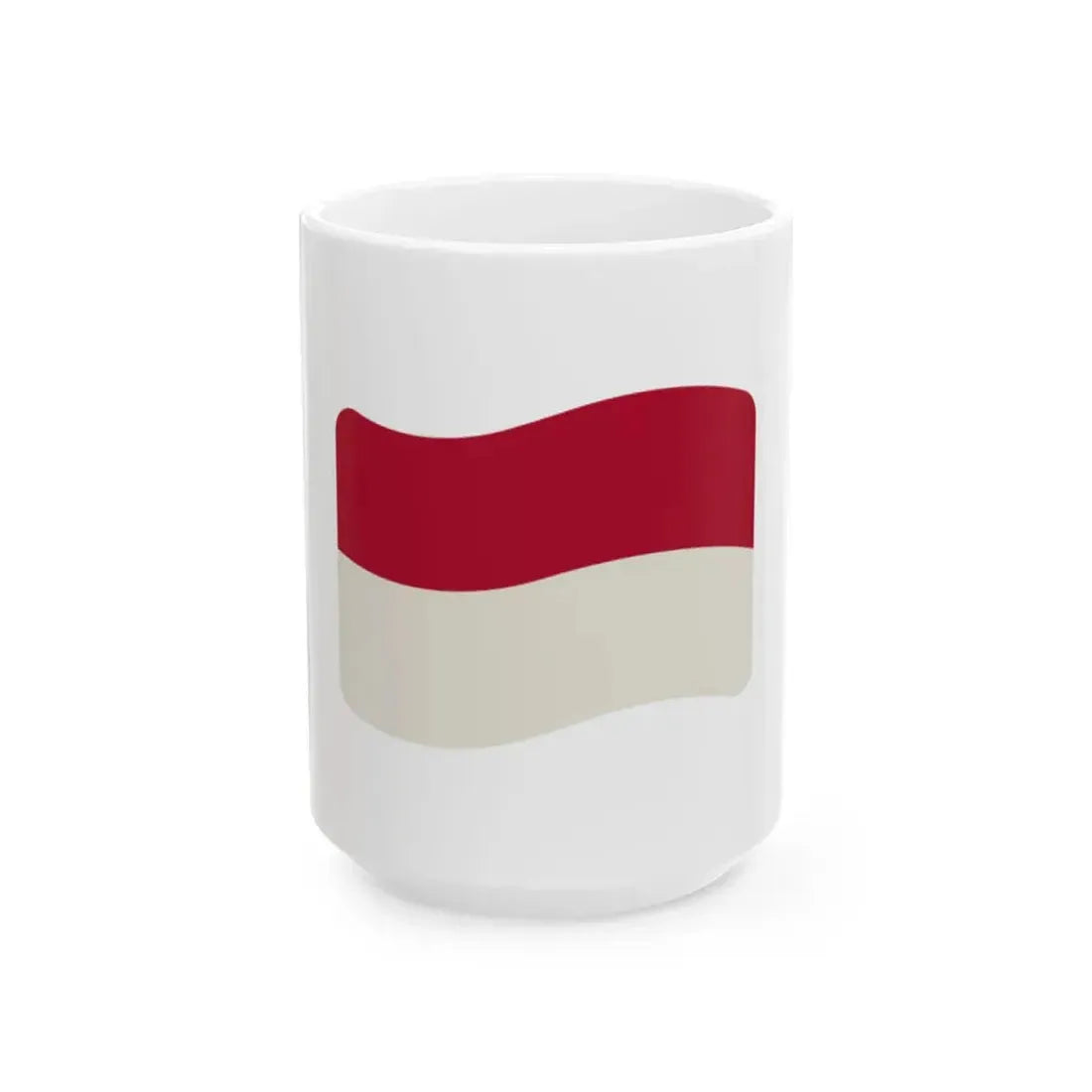 Iconol flag Monaco (Monaco) White Coffee Mug 15oz - Go Mug Yourself