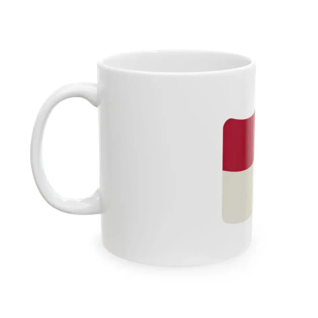 Iconol flag Monaco (Monaco) White Coffee Mug - Go Mug Yourself