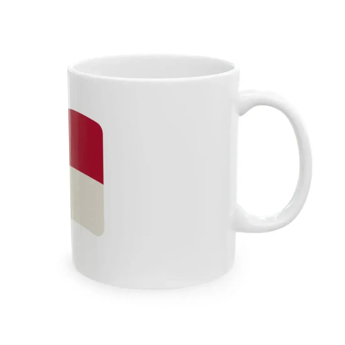 Iconol flag Monaco (Monaco) White Coffee Mug - Go Mug Yourself