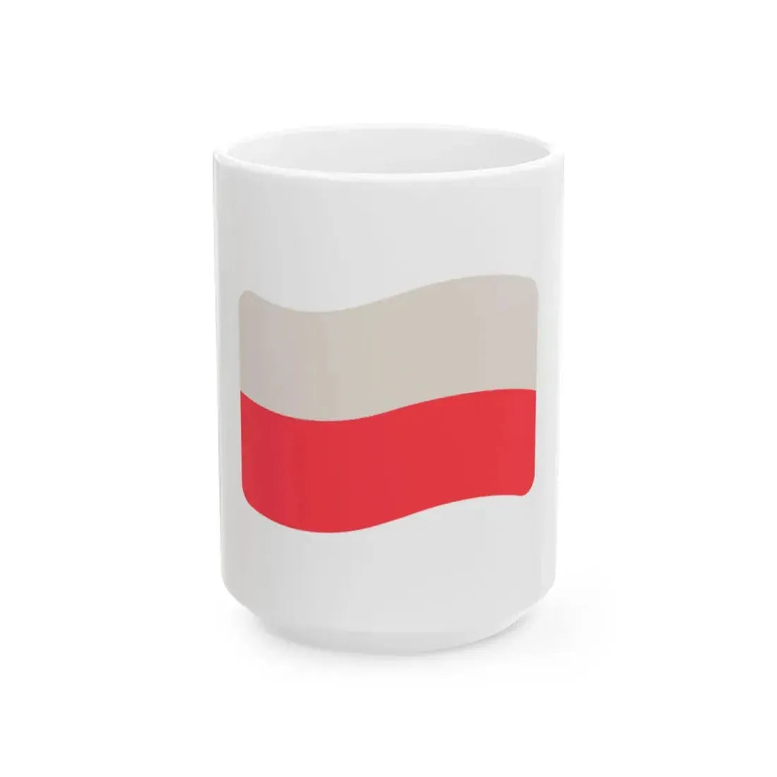 Iconol flag Poland (Poland) White Coffee Mug 15oz - Go Mug Yourself