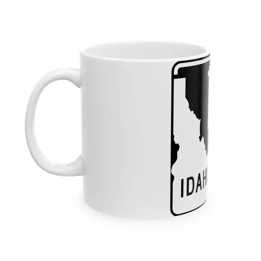 ID-128 (Idaho) (Road Sign) White Coffee Mug - Go Mug Yourself
