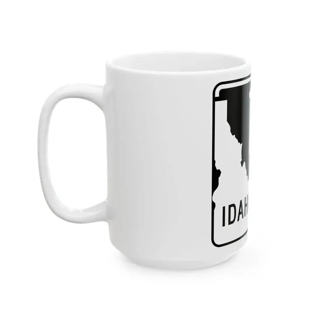 ID-128 (Idaho) (Road Sign) White Coffee Mug - Go Mug Yourself